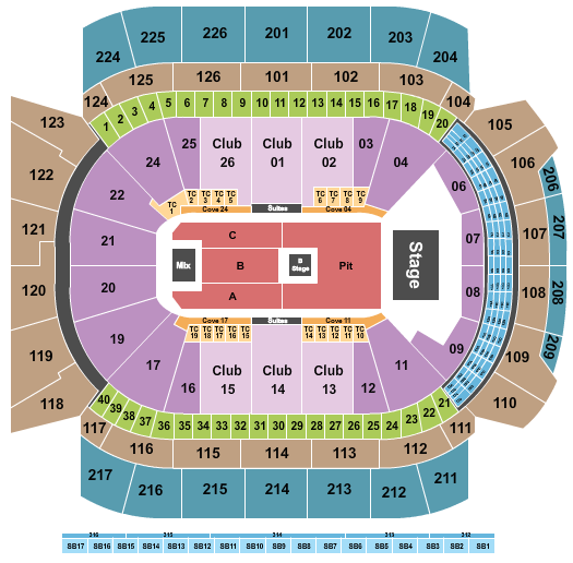 Climate Pledge Arena Seating Chart: Nine Inch Nails