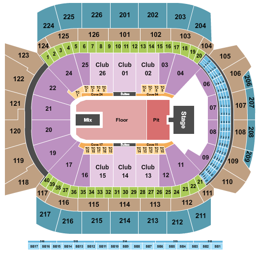 Climate Pledge Arena Seating Chart: Pearl Jam