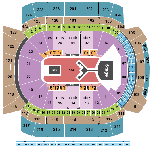 Climate Pledge Arena Seating Chart: Shinedown