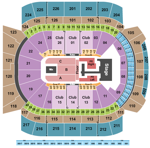 Climate Pledge Arena Seating Chart: Teddy Swims