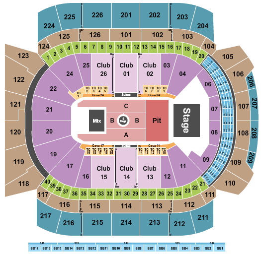 Climate Pledge Arena Seating Chart: Tyler Childers