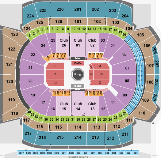 Climate Pledge Arena Seating Chart: UFC