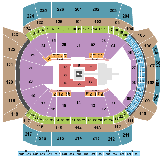 Climate Pledge Arena Seating Chart: WWE