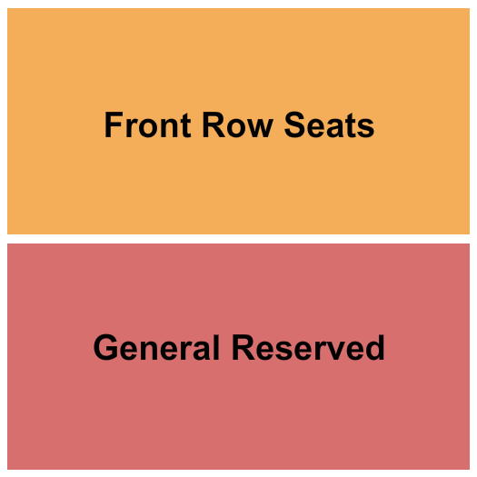 Clocktower Cabaret Seating Chart: GA/Front