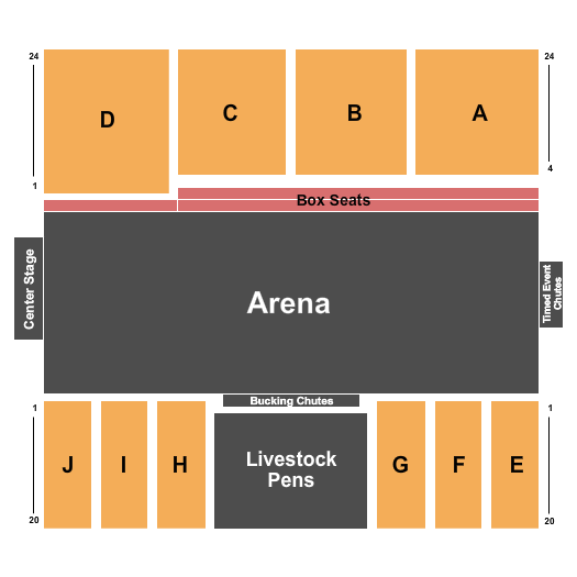 Clovis Rodeo Grounds Seating Chart: Rodeo & Concert