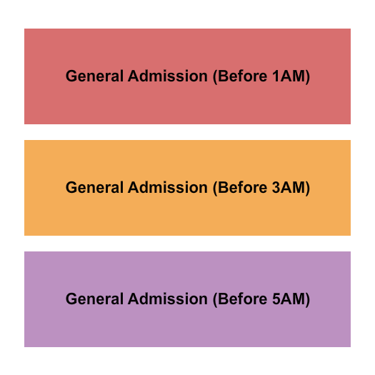 Club Space Seating Chart: GA Entry 2
