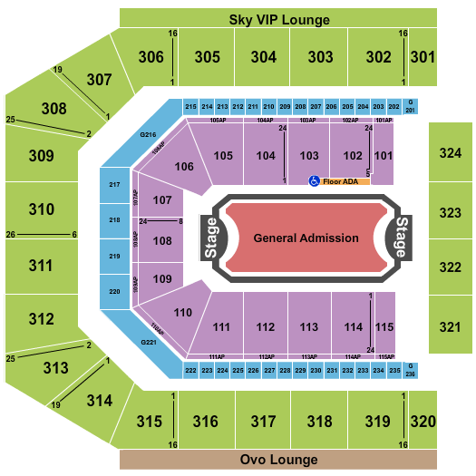 Co-Op Live Seating Chart: Drake
