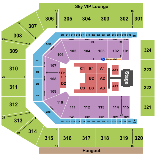 Co-Op Live Seating Chart: Dude Perfect