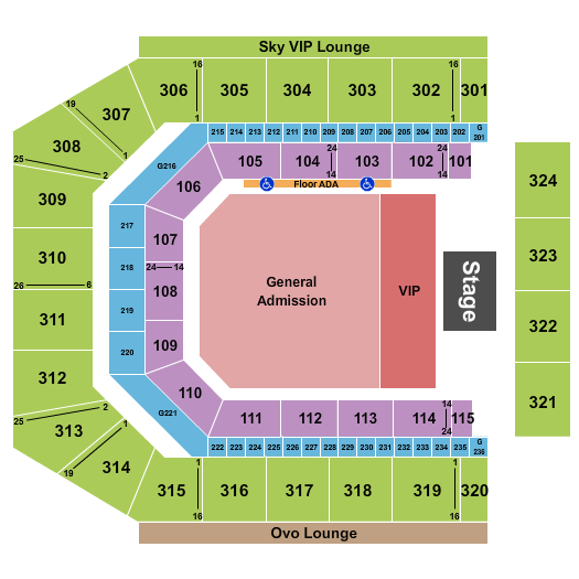 Co-Op Live Seating Chart: Jamiroquai