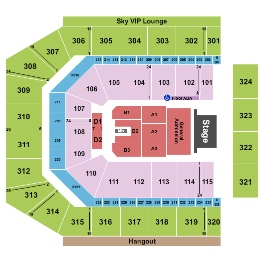 Co-Op Live Seating Chart: Springsteen