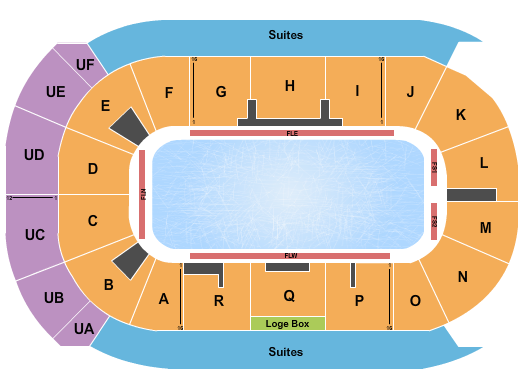 Co-Op Place Seating Chart: Ice Show