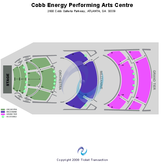 Cobb Energy Performing Arts Centre Seating Chart