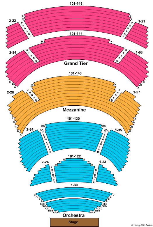 Cobb Energy Performing Arts Centre Seating Chart