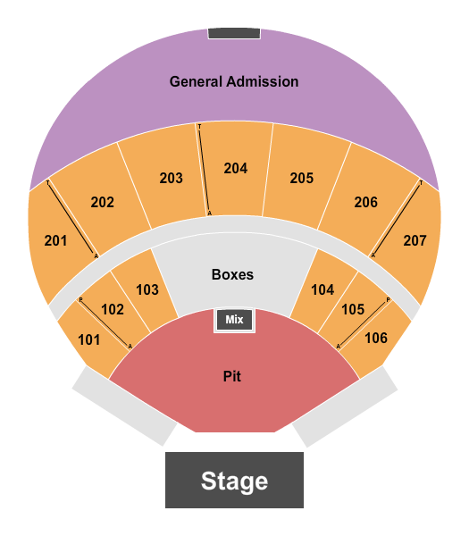 Coca-Cola Amphitheater at the BJCC Seating Chart: Goose