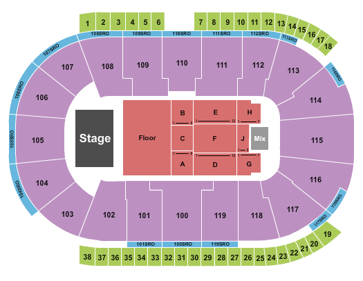 Coca-Cola Coliseum Seating Chart: Cypress Hill