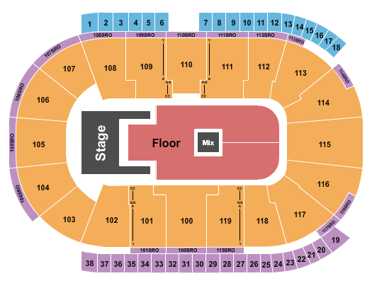 Coca-Cola Coliseum Seating Chart: Fridayy