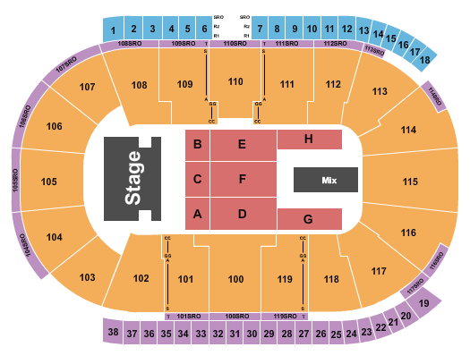 Coca-Cola Coliseum Seating Chart: Rawayana