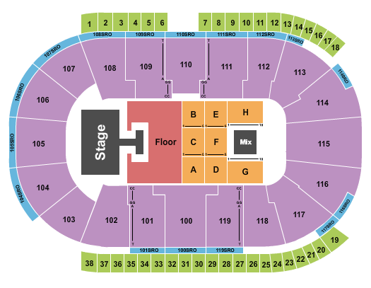 Coca-Cola Coliseum Seating Chart: Riley Green