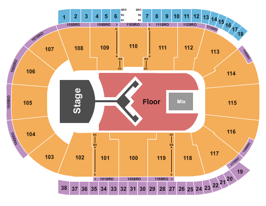 Coca-Cola Coliseum Seating Chart: Shinedown