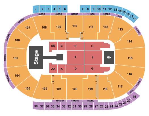 Coca-Cola Coliseum Seating Chart: Zhou Shen