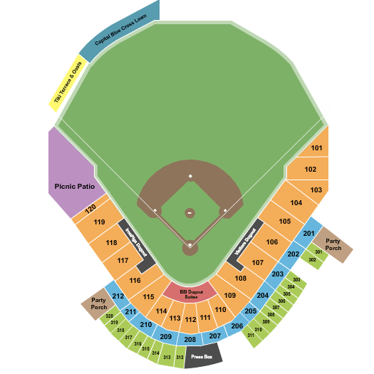 Huntington Ballpark Seating Chart