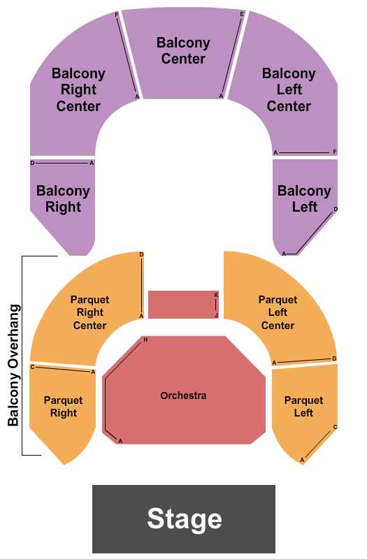 Cohoes Music Hall Seating Chart: Endstage 2