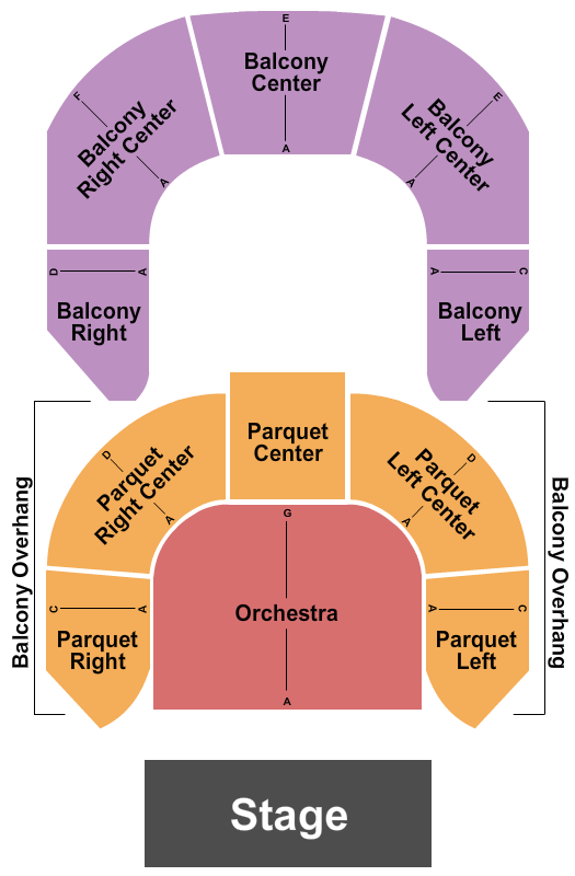 Cohoes Music Hall Seating Chart: Endstage 2