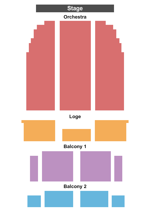 Coleman Theatre Seating Chart: End Stage