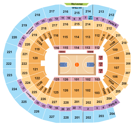 Coliseo De Puerto Rico Seating Chart: Basketball