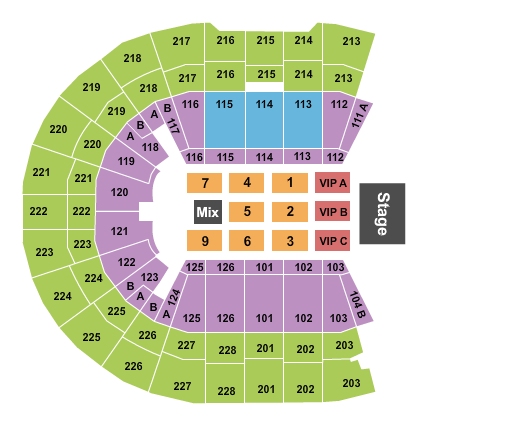 Coliseo De Puerto Rico Seating Chart: End Stage