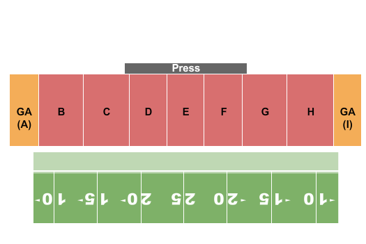 College Boulevard Activity Center Seating Chart: DCI