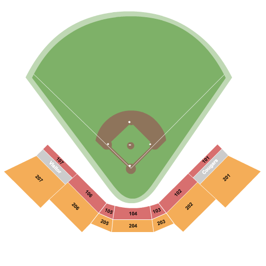 College of Charleston Baseball Stadium At Patriots Point Seating Chart: Baseball