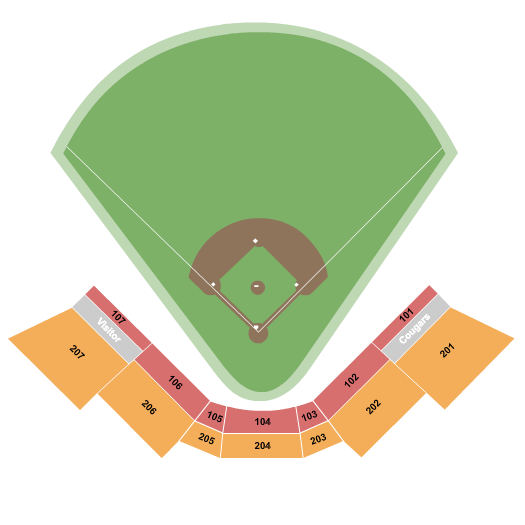 College of Charleston Baseball Stadium At Patriots Point Map