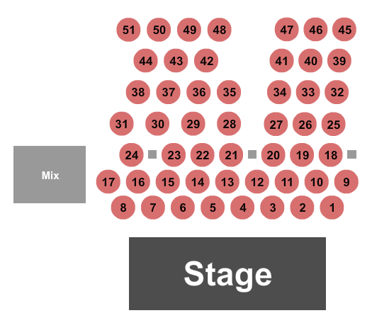 Colonial Downs Seating Chart: Tables