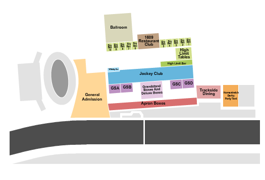 Colonial Downs Seating Chart: Virginia Derby Day