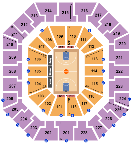 Colonial Life Arena Seating Chart: Basketball Globetrotters