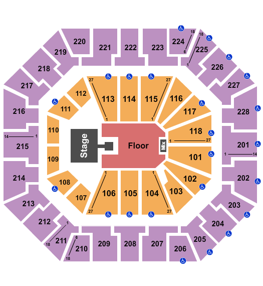 Colonial Life Arena Seating Chart: Brandy