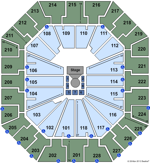 Colonial Life Arena Seating Chart