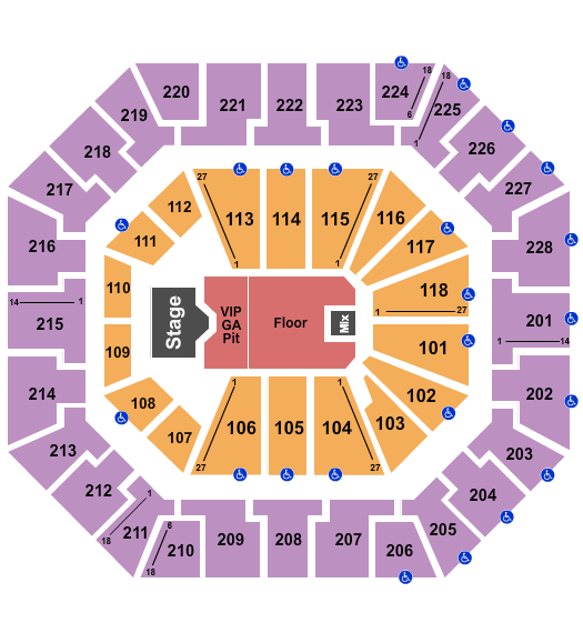 Colonial Life Arena Seating Chart: Cody Johnson