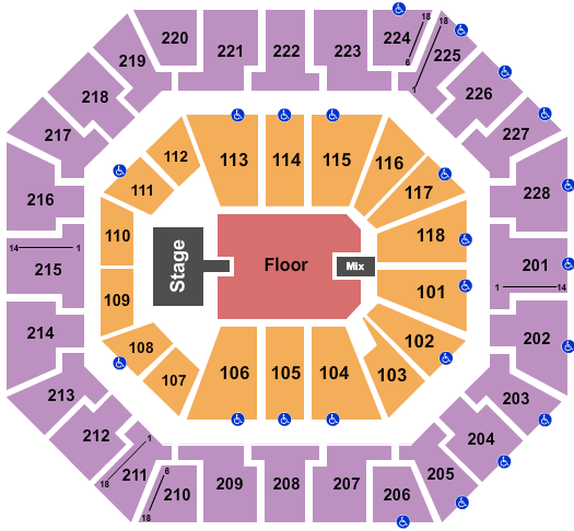 Colonial Life Arena Seating Chart: Hootie