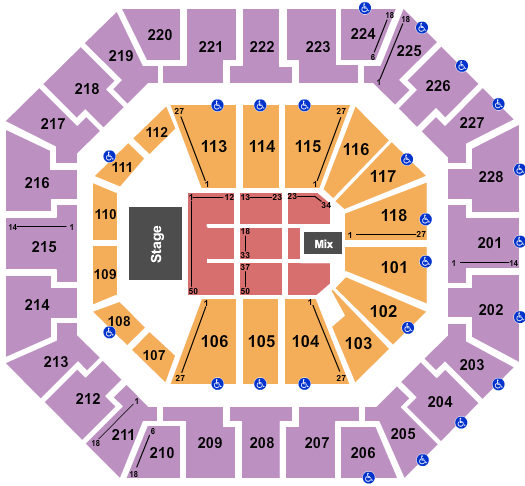 Colonial Life Arena Seating Chart