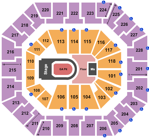 Colonial Life Arena Seating Chart: Kane Brown