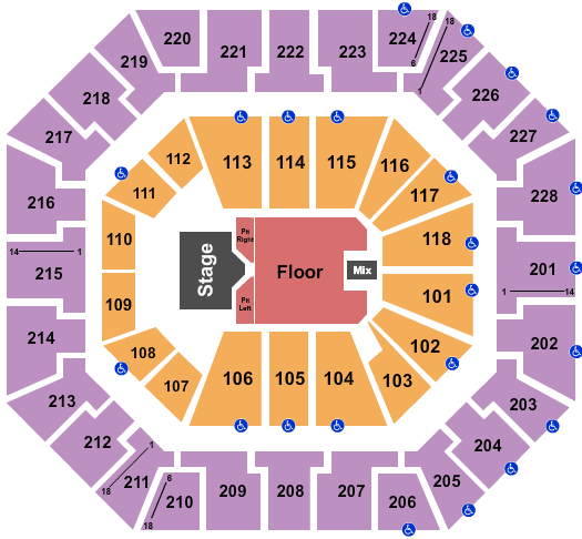 Colonial Life Arena Map