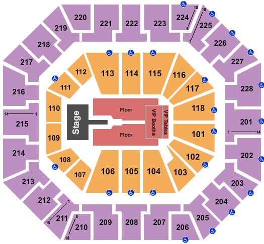 Colonial Life Arena Seating Chart: Mary J. Blige