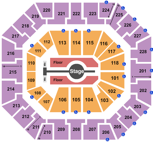 Colonial Life Arena Seating Chart: Rod Wave