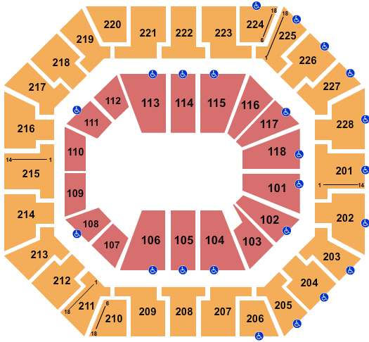 Colonial Life Arena Seating Chart: Rodeo