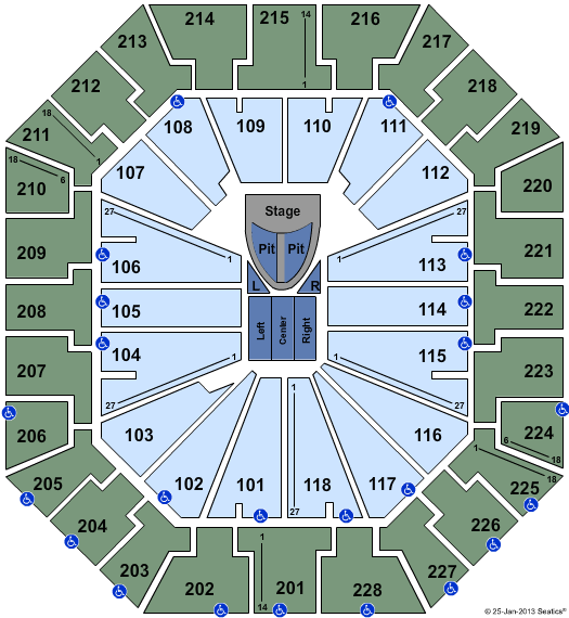 Colonial Life Arena Seating Chart