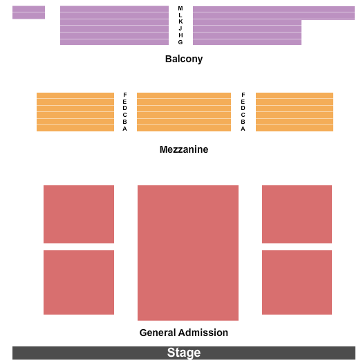 Colonial Theatre - Keene Seating Chart: Endstage - GA Orch