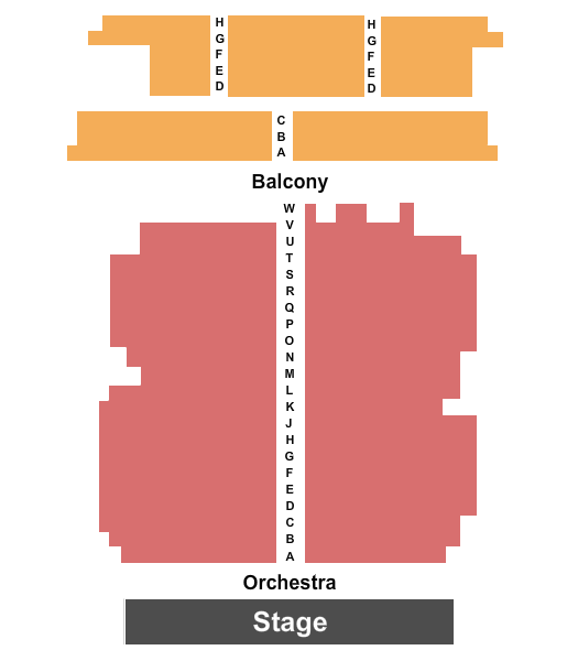 The Colonial Theatre - Phoenixville Seating Chart: End Stage