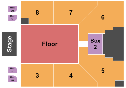 Columbus Athenaeum Seating Chart: Endstage GA Floor